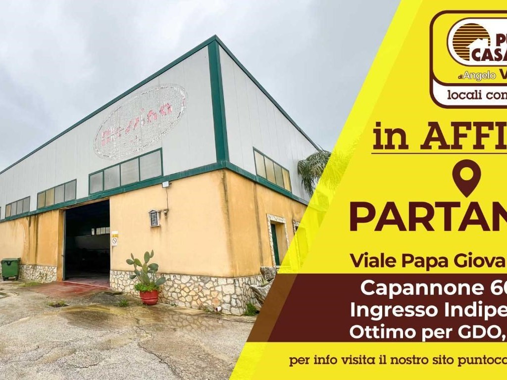 Capannone Industriale in affitto a Partanna viale Papa Giovanni XXIII 89