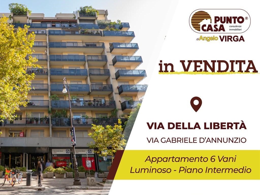 Appartamento in vendita a Palermo via Libertà 171
