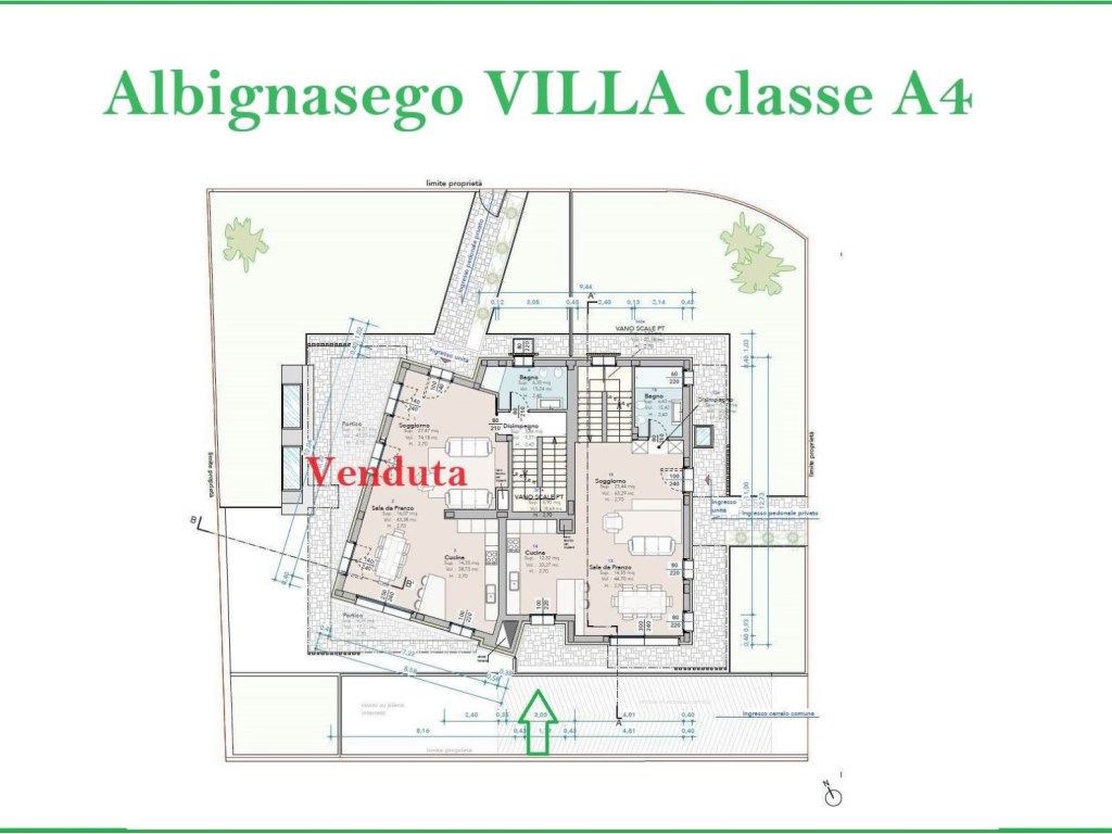 Villa Bifamiliare in vendita ad Albignasego
