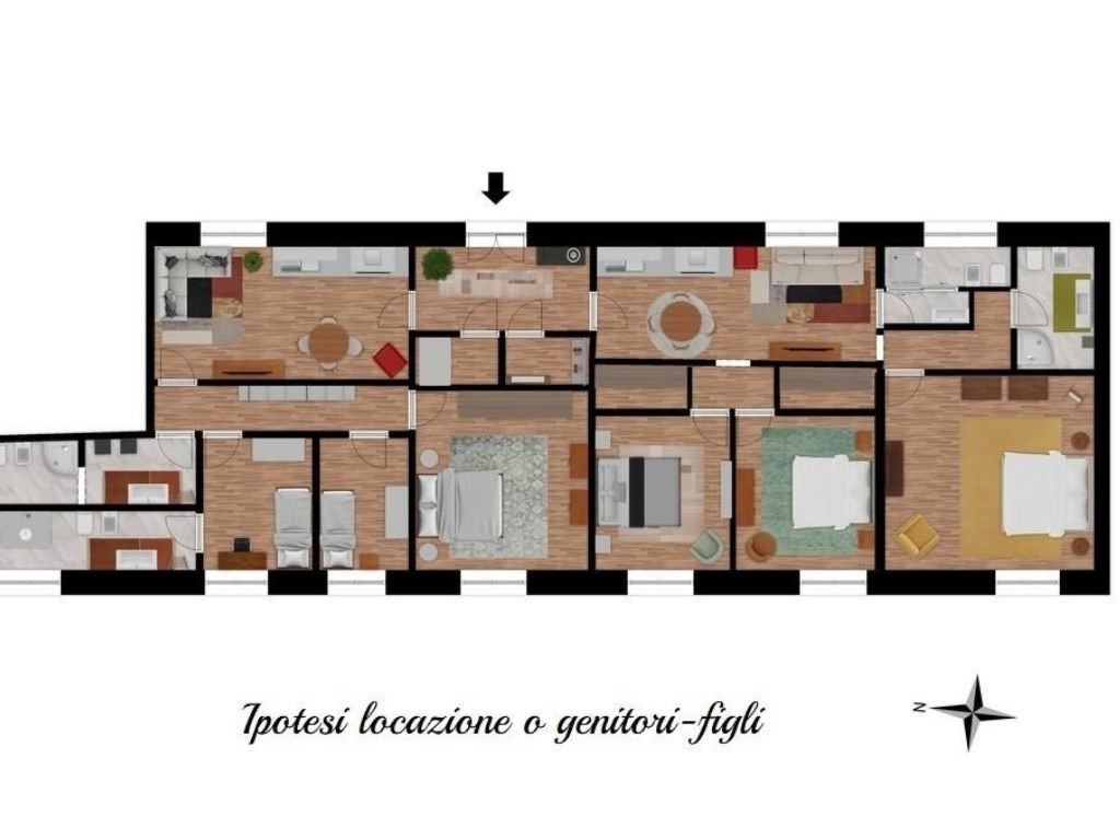 Appartamento in vendita a Pisa via Gereschi Livia, 32