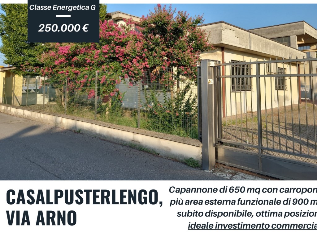 Capannone Artigianale in vendita a Casalpusterlengo via Arno