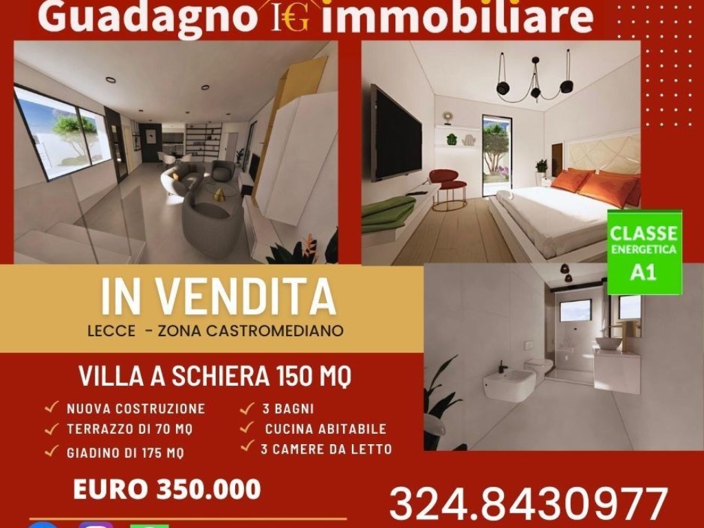 Villa in vendita a Lecce castromediano