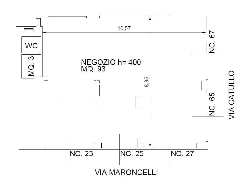 Negozio in affitto a Pomezia via Marroncelli