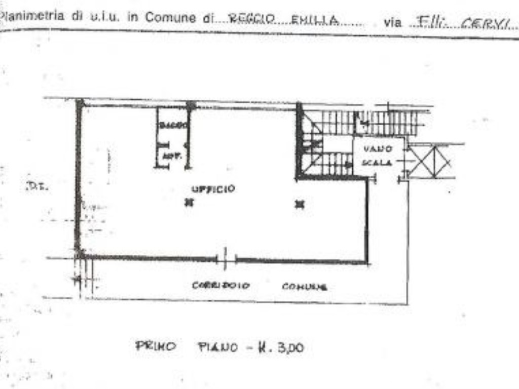 Ufficio in in vendita da privato a Reggio nell'Emilia via Umberto Pistelli, 7