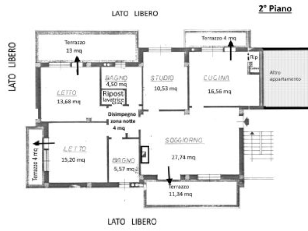 Appartamento in in vendita da privato a Rovigo via Pietro Mascagni, 44